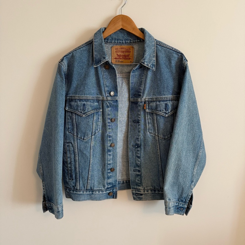 LEVIS ORANGE TAB DENIM JACKET - Picture 1 of 4